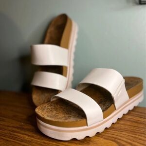 Reef White Double Strap Sandals